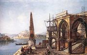 Imaginative View with Obelisk c. 1735 - Michele Marieschi