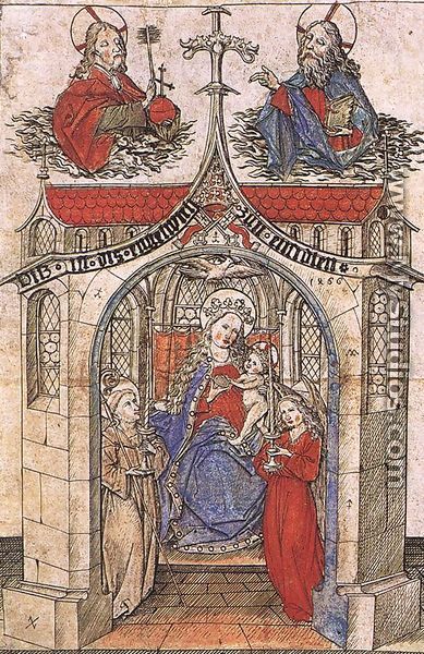 The Small Virgin of Einsiedeln 1466 - Master E. S.