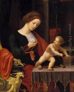 Virgin and Child - Master of Female Half-Figures