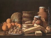 Still-Life with Oranges and Walnuts  1772 - Luis Eugenio Melendez