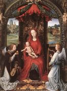 Madonna Enthroned with Child and Two Angels 1490-91 - Hans Memling