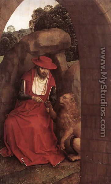 St Jerome and the Lion 1485-90 - Hans Memling