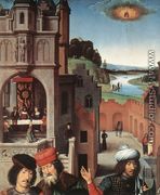 St John Altarpiece (detail-3) 1474-79 - Hans Memling