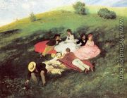 Picnic in May 1873 - Pal Merse Szinyei