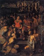 The Martyrdom of the 10.000,  1550s - Michele di Ridolfo del Ghirlandaio (see Tosini)