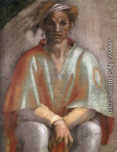 Amminadab (detail-1) 1511-12 - Michelangelo Buonarroti