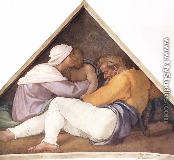 Ancestors of Christ- figures (2) 1509 - Michelangelo Buonarroti
