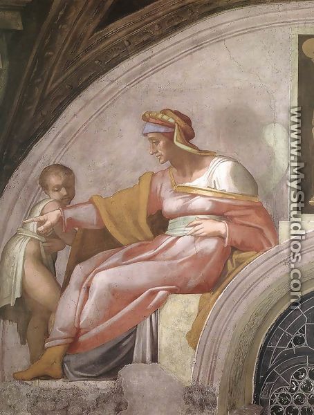 Azor - Zadok (detail-1) 1511-12 - Michelangelo Buonarroti
