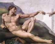 Creation of Adam (detail-1) 1510 - Michelangelo Buonarroti