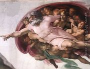 Creation of Adam (detail-2) 1510 - Michelangelo Buonarroti