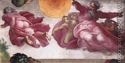 Creation of the Sun, Moon, and Plants 1511 - Michelangelo Buonarroti