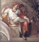 Eleazar - Matthan (detail-3) 1511-12 - Michelangelo Buonarroti