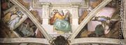 Frescoes above the entrance wall 1508-12 - Michelangelo Buonarroti