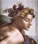 Ignudo -2 (detail) 1509 - Michelangelo Buonarroti