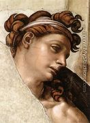 Ignudo -3 (detail) 1509 - Michelangelo Buonarroti
