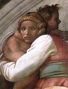 Josiah - Jechoniah - Shealthiel (detail-1) 1511-12 - Michelangelo Buonarroti
