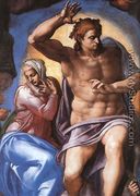 Last Judgment (detail-2) 1537-41 - Michelangelo Buonarroti