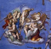 Last Judgment (detail-5) 1537-41 - Michelangelo Buonarroti