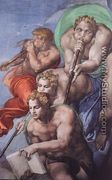 Last Judgment (detail-6) 1537-41 - Michelangelo Buonarroti