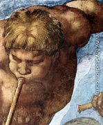 Last Judgment (detail-9) 1537-41 - Michelangelo Buonarroti