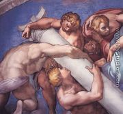 Last Judgment (detail-18) 1537-41 - Michelangelo Buonarroti