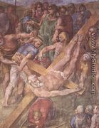 Martyrdom of St Peter (detail-1) 1546-50 - Michelangelo Buonarroti