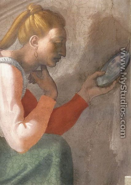 Nahshon (detail-1) 1511-12 - Michelangelo Buonarroti