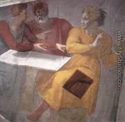 Punishment of Haman (detail-1) 1511 - Michelangelo Buonarroti