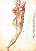 Study for a Nude 1504 - Michelangelo Buonarroti