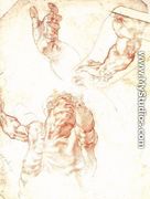 Study for Haman 1511 - Michelangelo Buonarroti