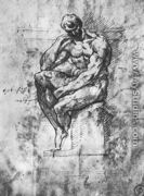 Study of a Man 1510-11 - Michelangelo Buonarroti