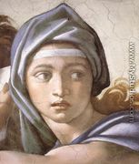The Delphic Sibyl (detail-1) 1509 - Michelangelo Buonarroti