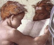 The Delphic Sibyl (detail-2) 1509 - Michelangelo Buonarroti