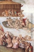 The Deluge (detail-2) 1508-09 - Michelangelo Buonarroti