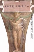 The Erythraean Sibyl (detail-2) 1509 - Michelangelo Buonarroti