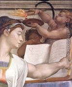 The Erythraean Sibyl (detail-1) 1509 - Michelangelo Buonarroti