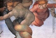 The Fall and Expulsion from Garden of Eden (detail-1) 1509-10 - Michelangelo Buonarroti