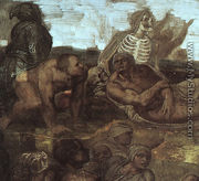 Last Judgement (detail of the Resurrection of the Dead) 1536-41 - Michelangelo Buonarroti