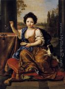 Girl Blowing Soap Bubbles 1674 - Pierre Mignard