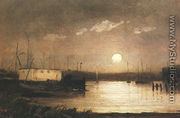 Moon over a Harbor - Edward Mitchell Bannister