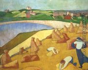 Harvest by the Sea - Emile Bernard