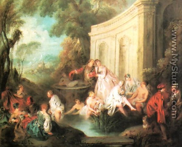 Women Bathing - Jean-Baptiste Joseph Pater