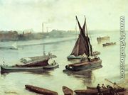 Grey and Silver: Old Battersea Reach - James Abbott McNeill Whistler