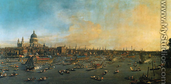 Thames and the City - (Giovanni Antonio Canal) Canaletto