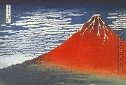 South Wind at Clear Dawn (Gaifu kaisei) - Katsushika Hokusai