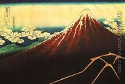 Shower Below the Summit (Sanka hakuu) - Katsushika Hokusai