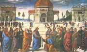 Christ Giving the Keys to St. Peter (Consegna delle chiavi) - Pietro Vannucci Perugino