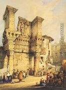 Forum of Nerva, Rome (The Temple of Pallas) - Samuel Prout