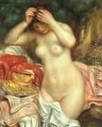 Bather Arranging Her Hair - Pierre Auguste Renoir