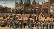 Procession in Piazza San Marco (Processione in piazza San Marco) - Gentile Bellini
